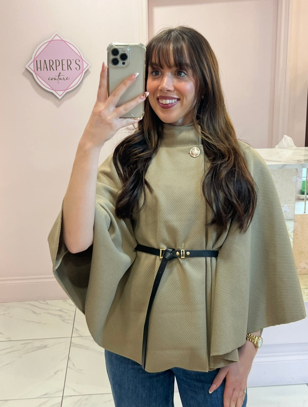 Nadine Stunning Belted Cape