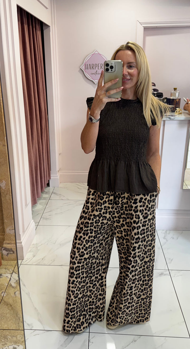 Amira Leopard Print Super Soft Trousers
