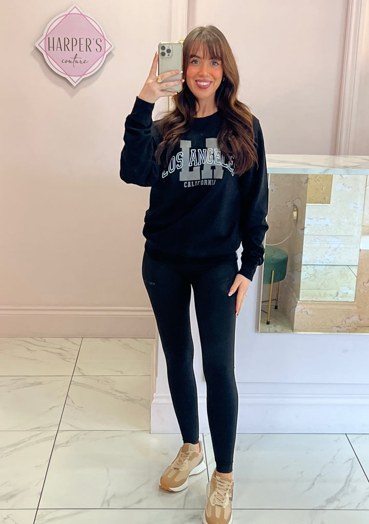 LA California Black Sweater/Jumper
