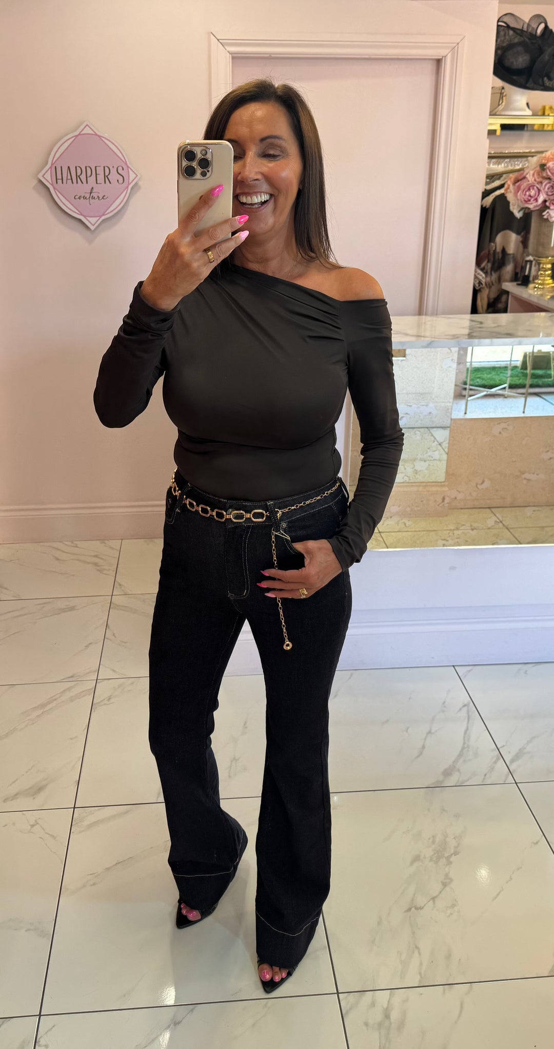 Nixie Chocolate Long Sleeve Top