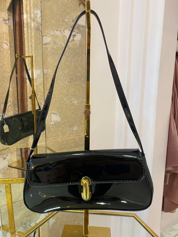 Pippa Patent Shoulder Bag