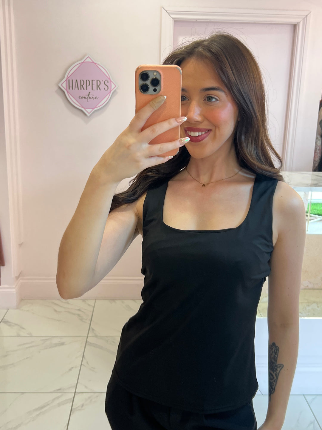 Zini Slinky Double Layer Vest Top