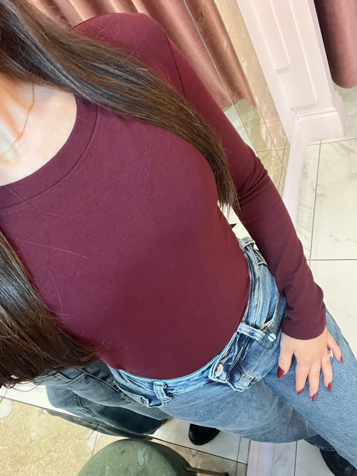 Trixie Round Neck Long Sleeve Top