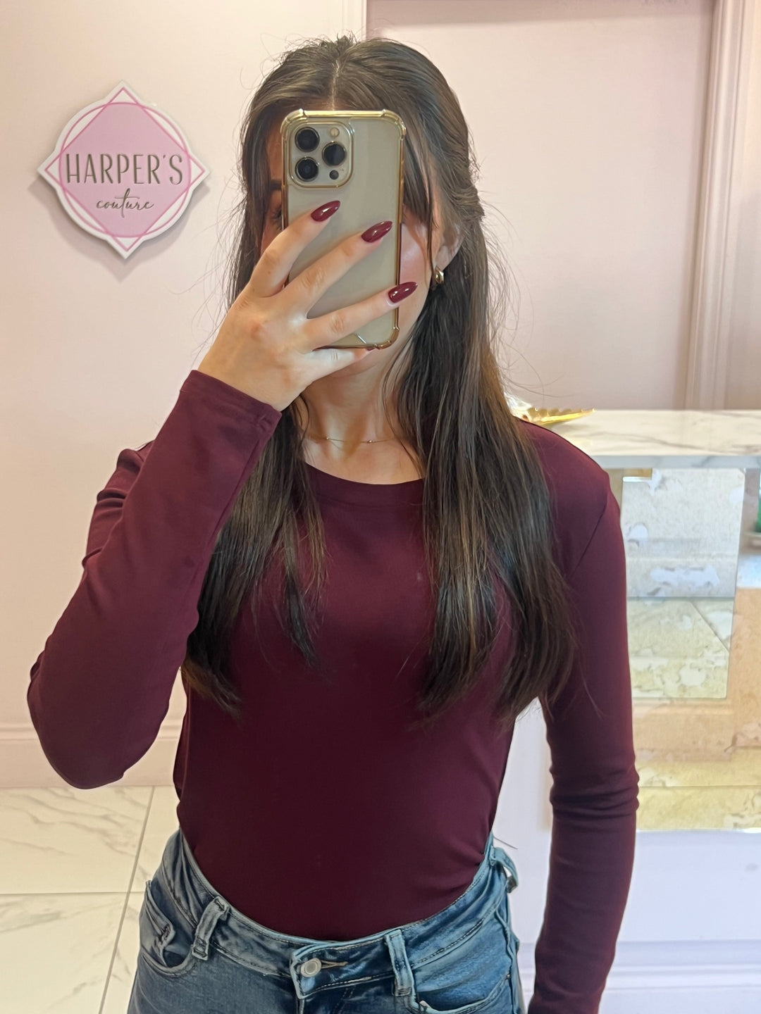 Trixie Round Neck Long Sleeve Top