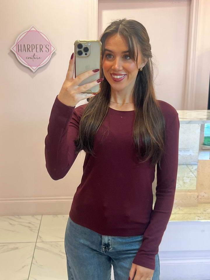 Trixie Round Neck Long Sleeve Top