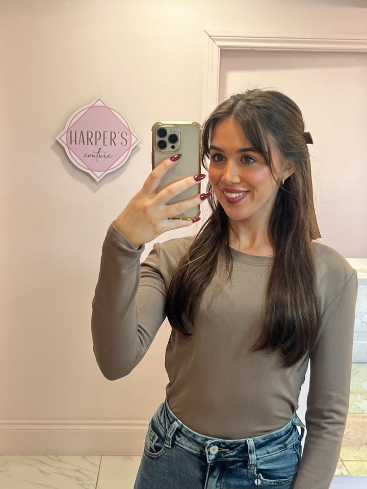 Trixie Round Neck Long Sleeve Top