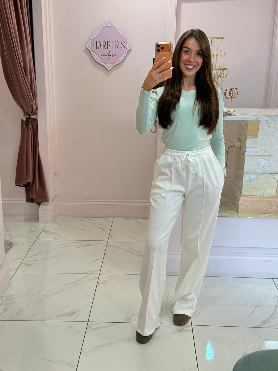 Alex Super Soft Seam Front Trousers