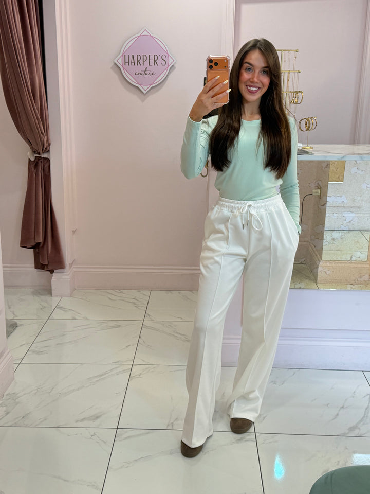 Alex Super Soft Seam Front Trousers