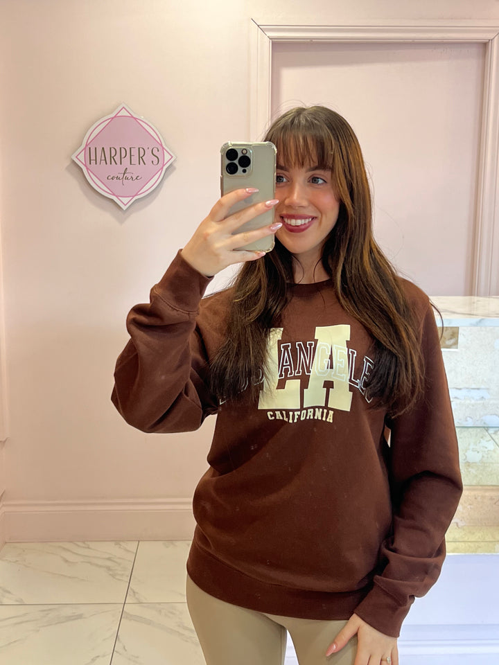 LA California Chocolate Sweater/Jumper
