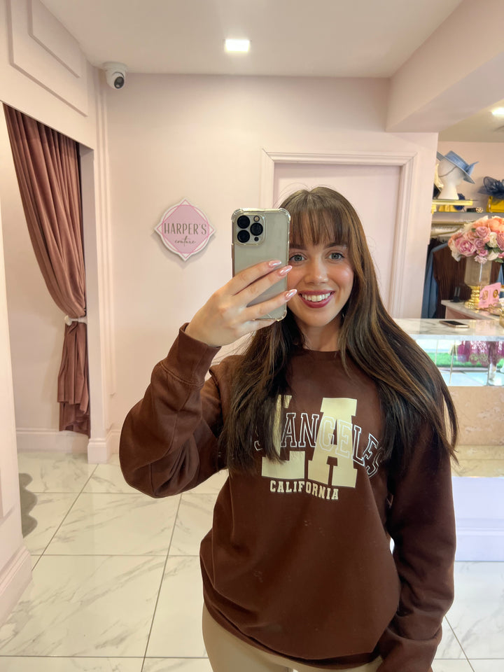 LA California Chocolate Sweater/Jumper