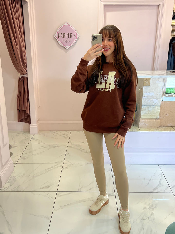LA California Chocolate Sweater/Jumper