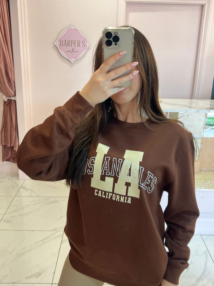 LA California Chocolate Sweater/Jumper