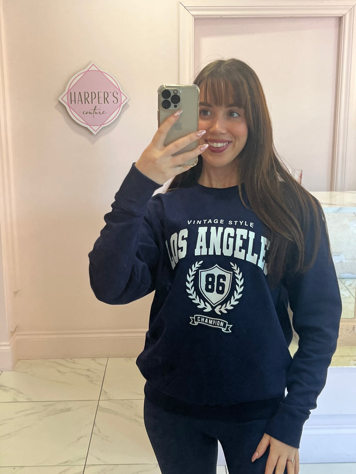 Los Angeles Navy Sweater/Jumper