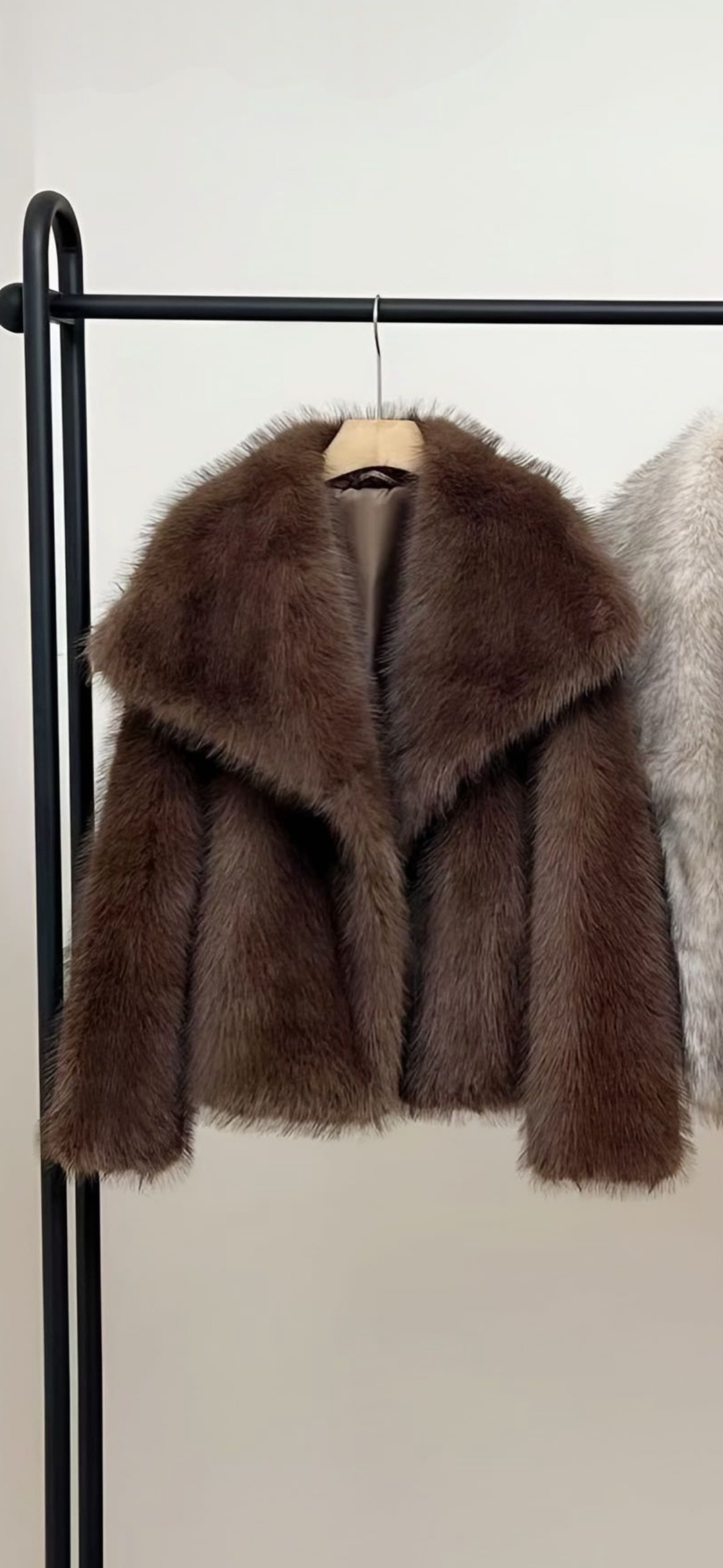Jordanna Chocolate Faux Fur Jacket