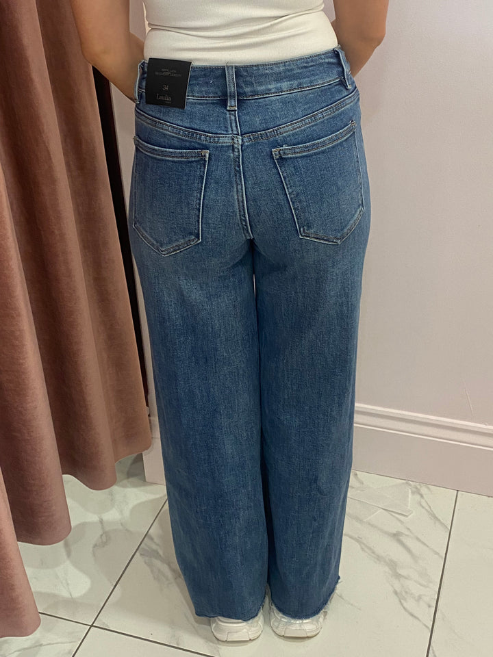 Tessie wide leg denim jeans