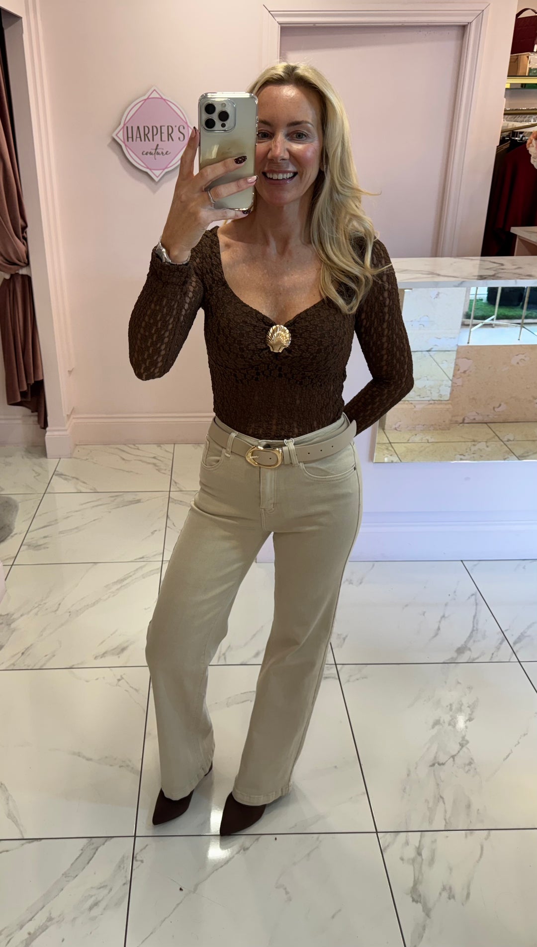 Elouise Chocolate Lace Bodysuit