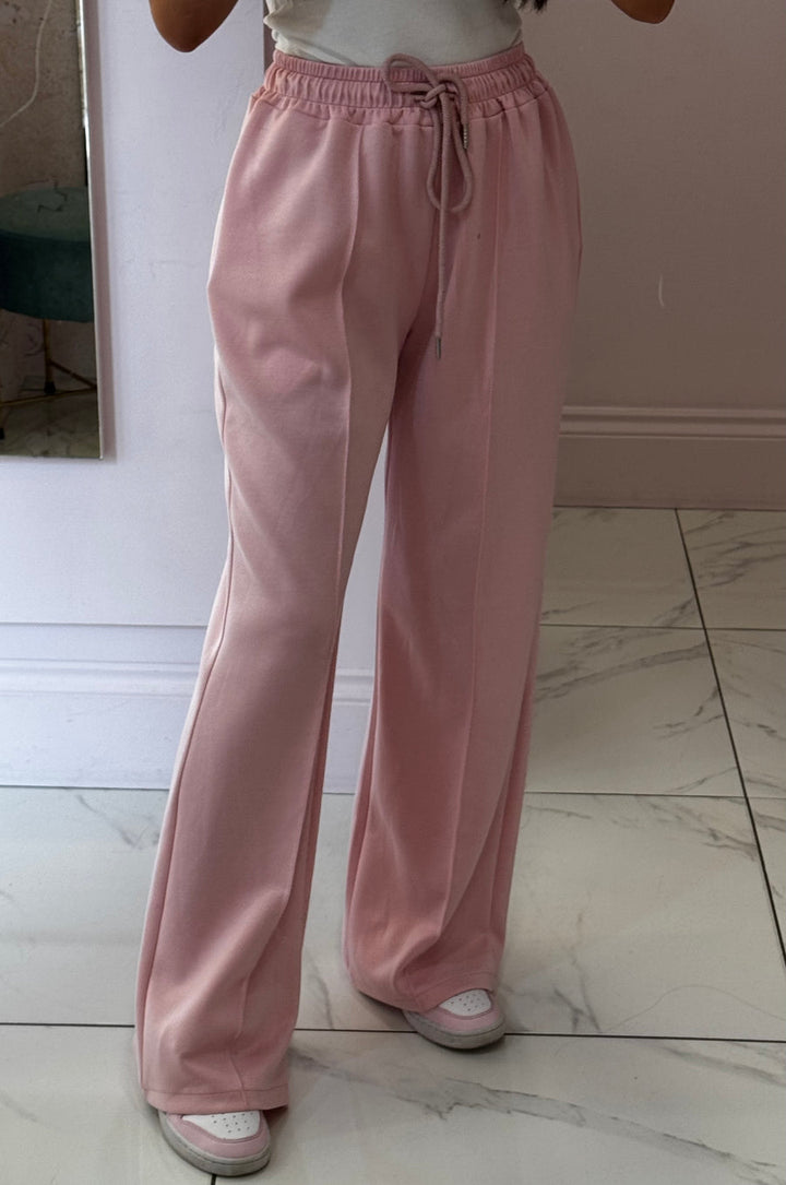 Alex Baby Pink Super Soft Seam Front Trousers