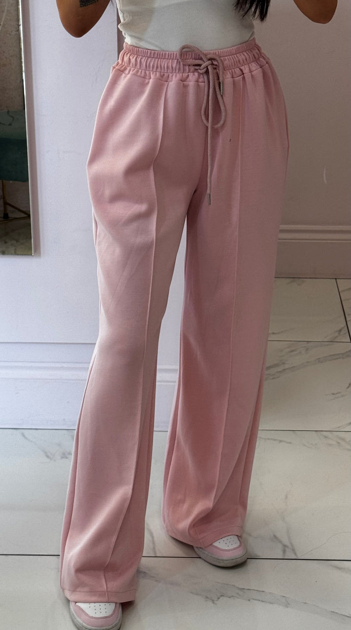 Alex Baby Pink Super Soft Seam Front Trousers