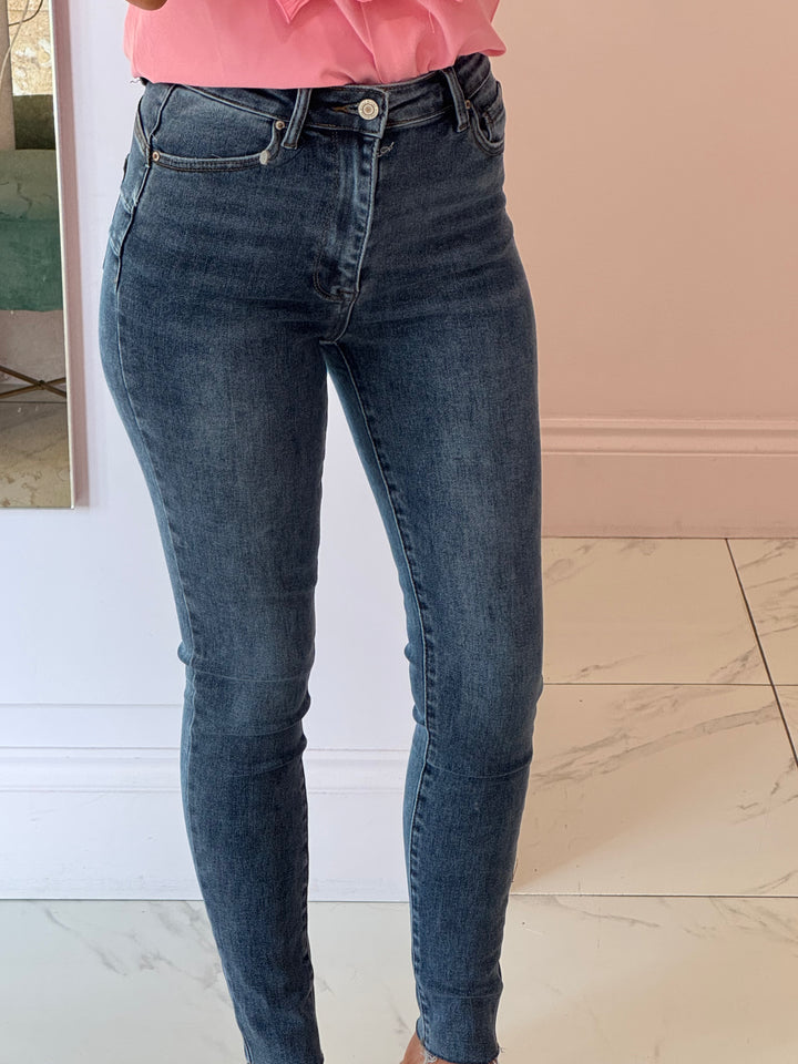 Ivy Skinny Raw Hem Stretch Jeans