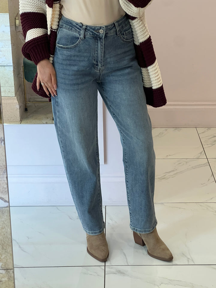 Jessie Loose Mom Fit Stretch Jeans