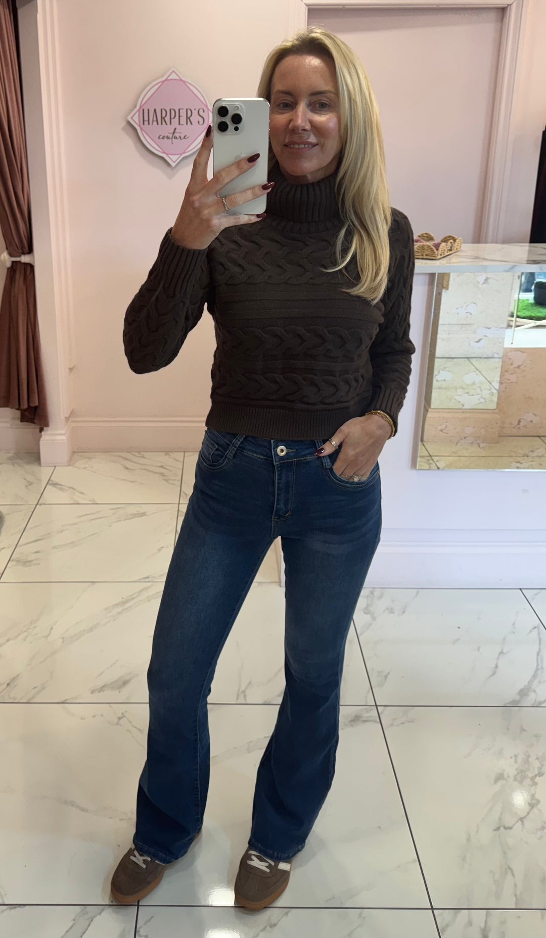 Jenner Super Soft Roll Neck Knit Sweater/Jumper