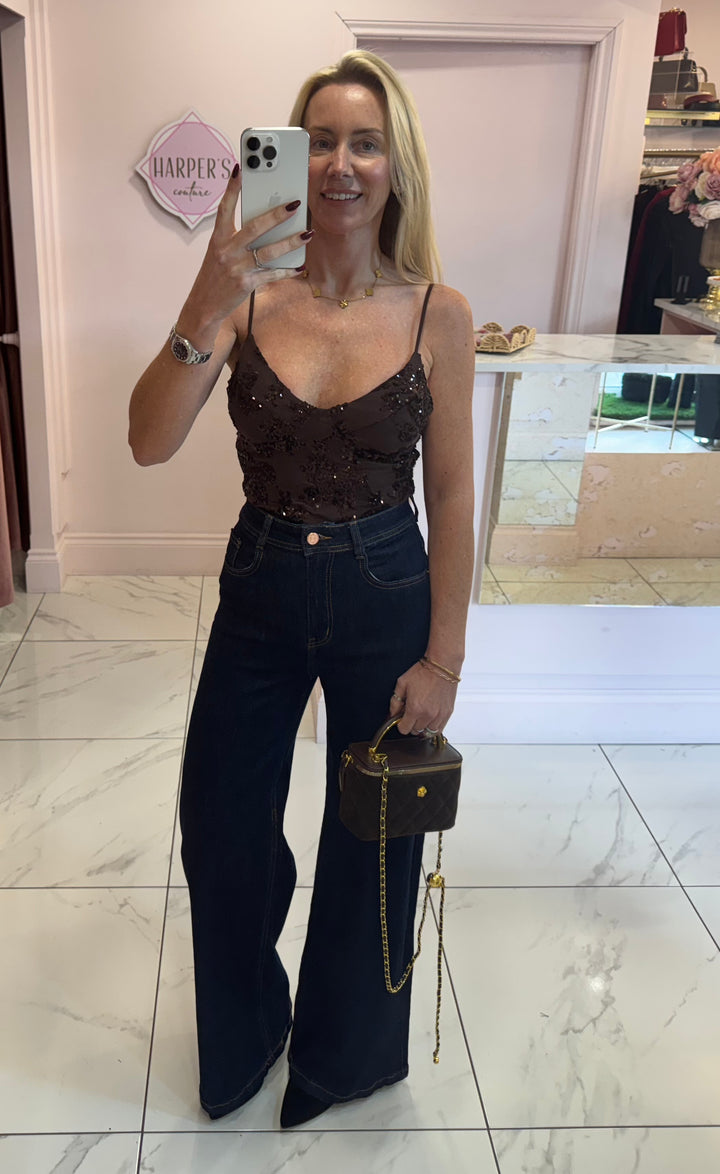 Tina Sparkle Padded Cup Bodysuit