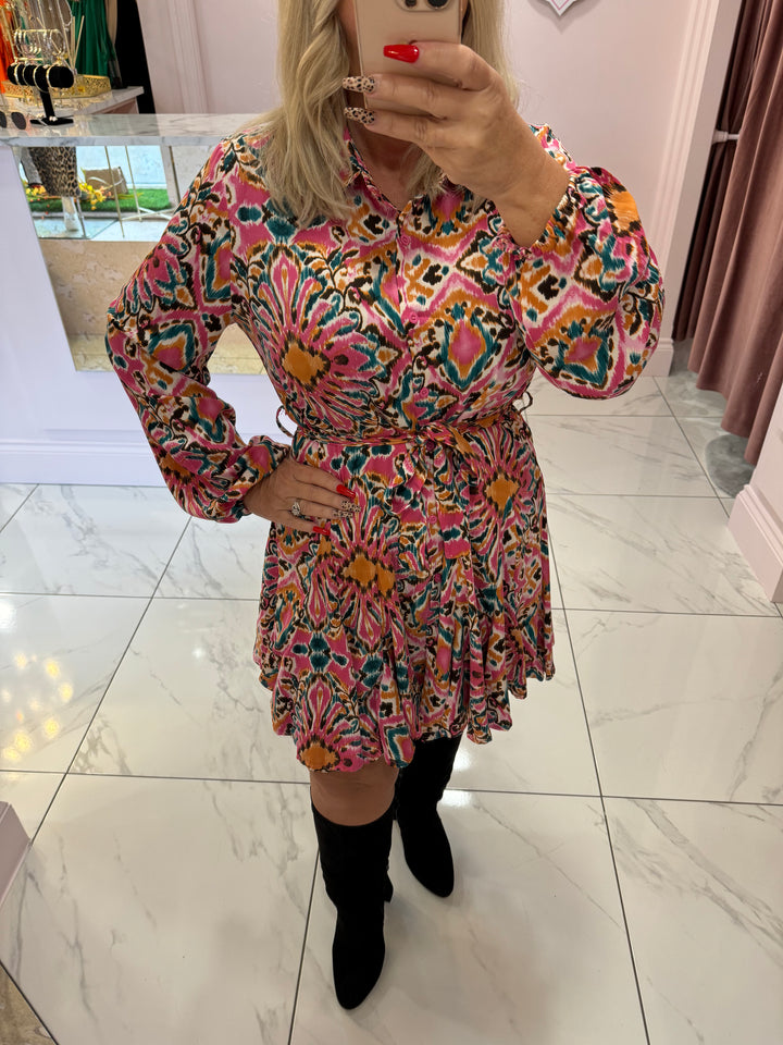 Tanya Multicolour Skater Dress