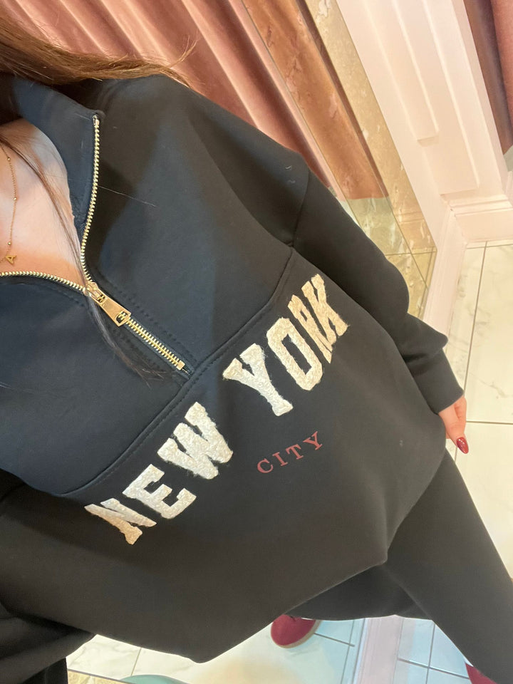New York 1/4 Zip Sweater/Jumper