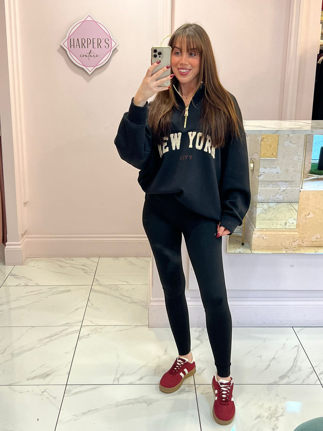 New York 1/4 Zip Sweater/Jumper