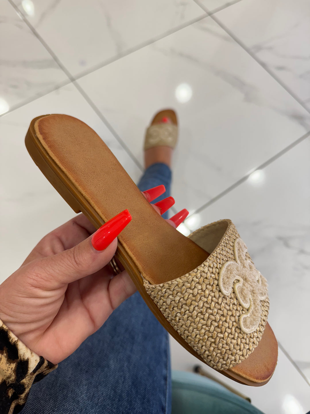 Seline Beige Inspired Sandal