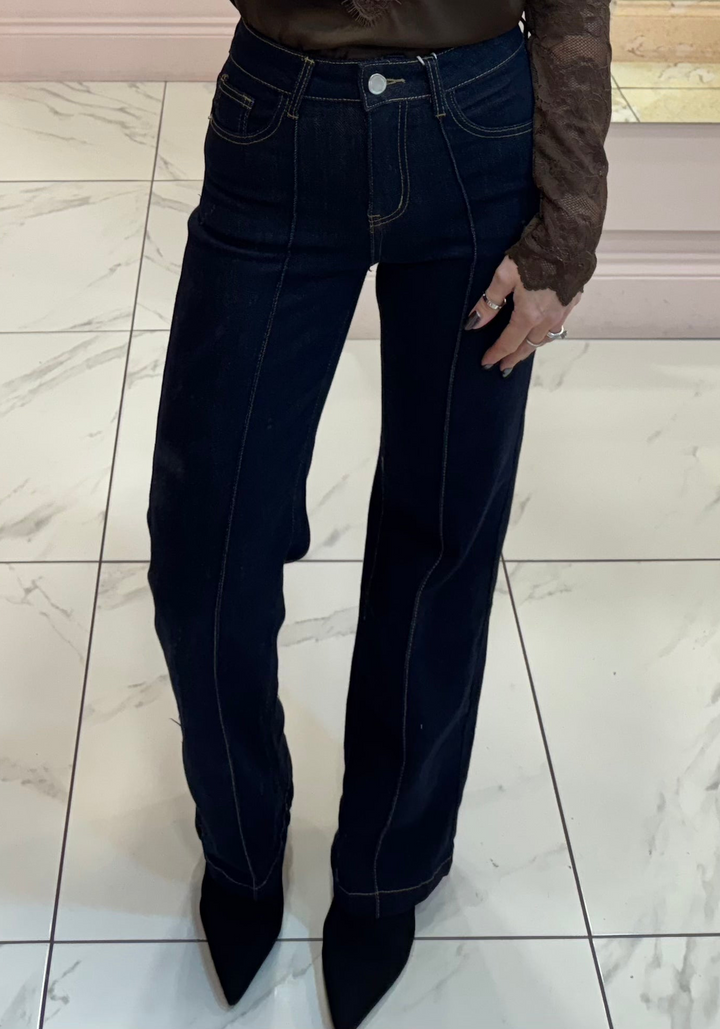 Triny Indigo Seam Front Jeans