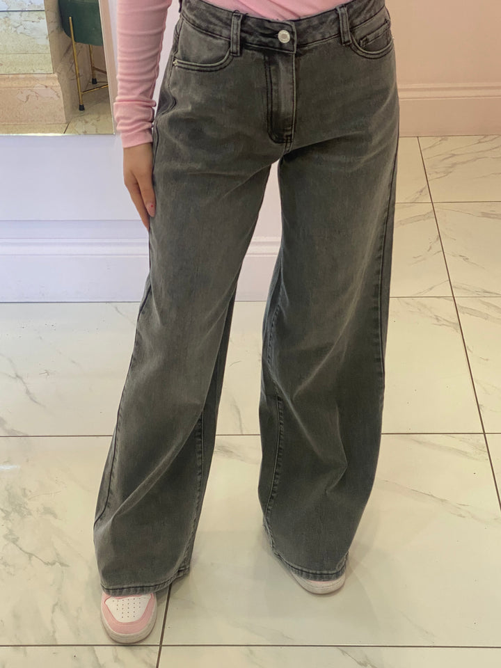 Rochelle Grey Dad Fit Stretch Jeans