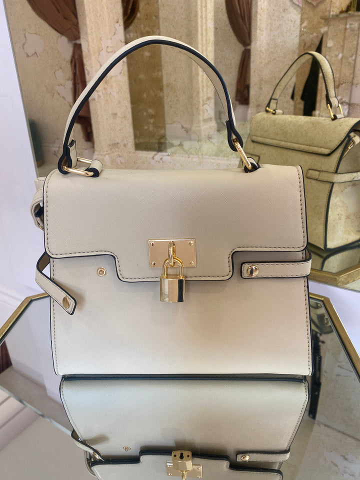 Amara Nude Top Handle Bag