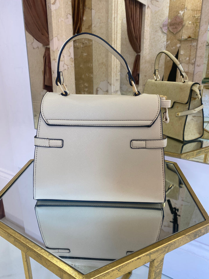 Amara Nude Top Handle Bag