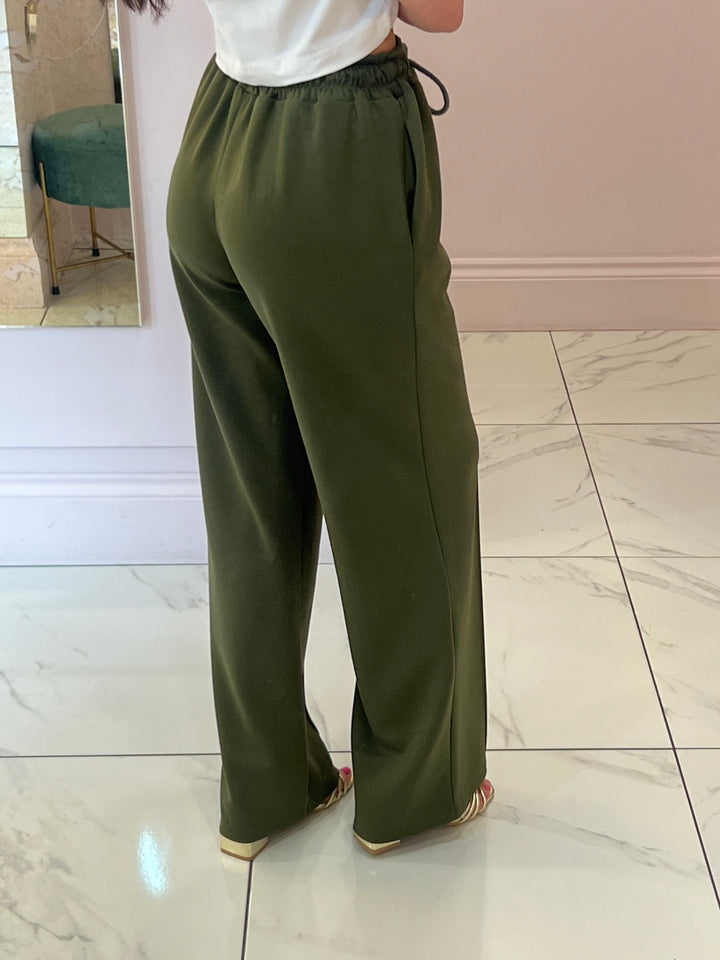 Alex Khaki Super Soft Seam Front Trousers