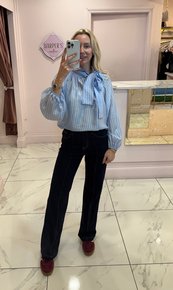 Triny Indigo Seam Front Jeans