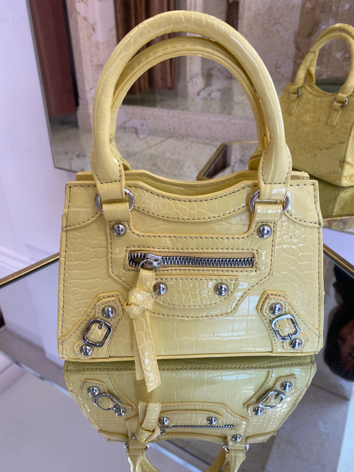 Chrissy Lemon Zip detail Bag