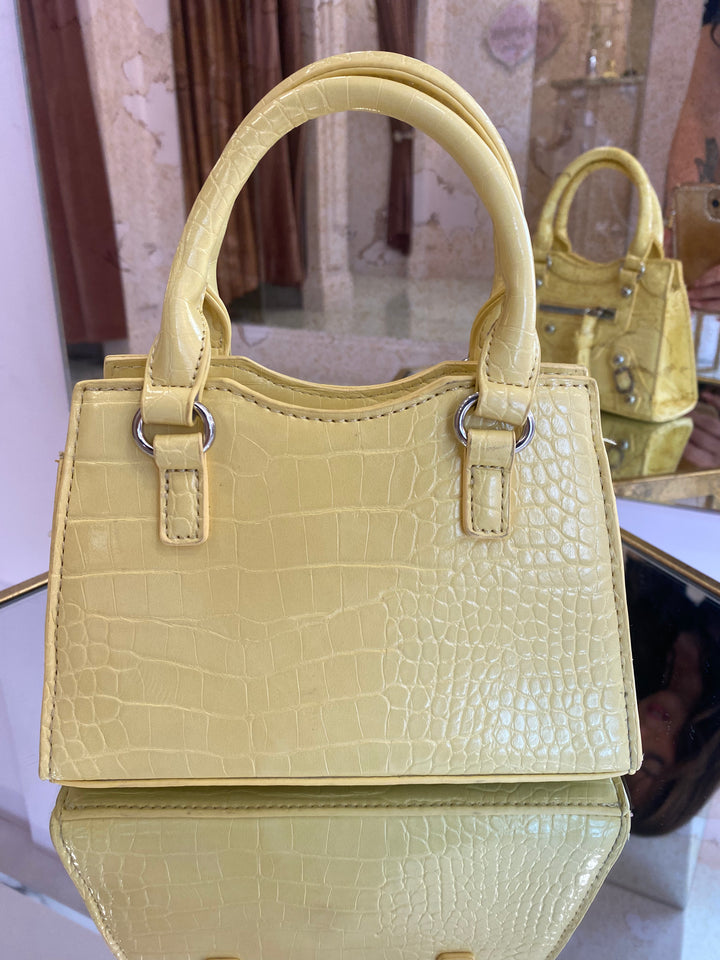 Chrissy Lemon Zip detail Bag