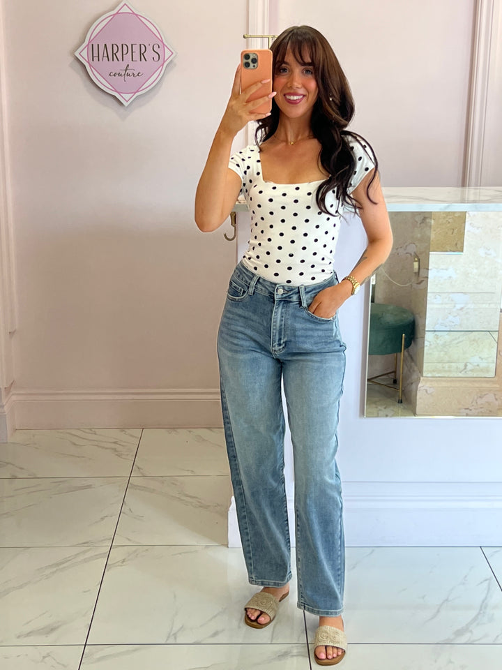 Jessie Loose Mom Fit Stretch Jeans