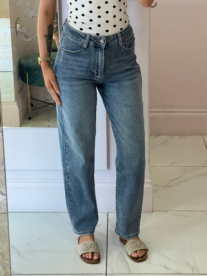 Jessie Loose Mom Fit Stretch Jeans