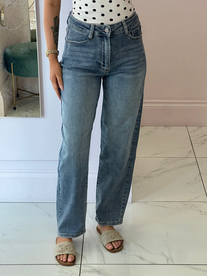 Jessie Loose Mom Fit Stretch Jeans