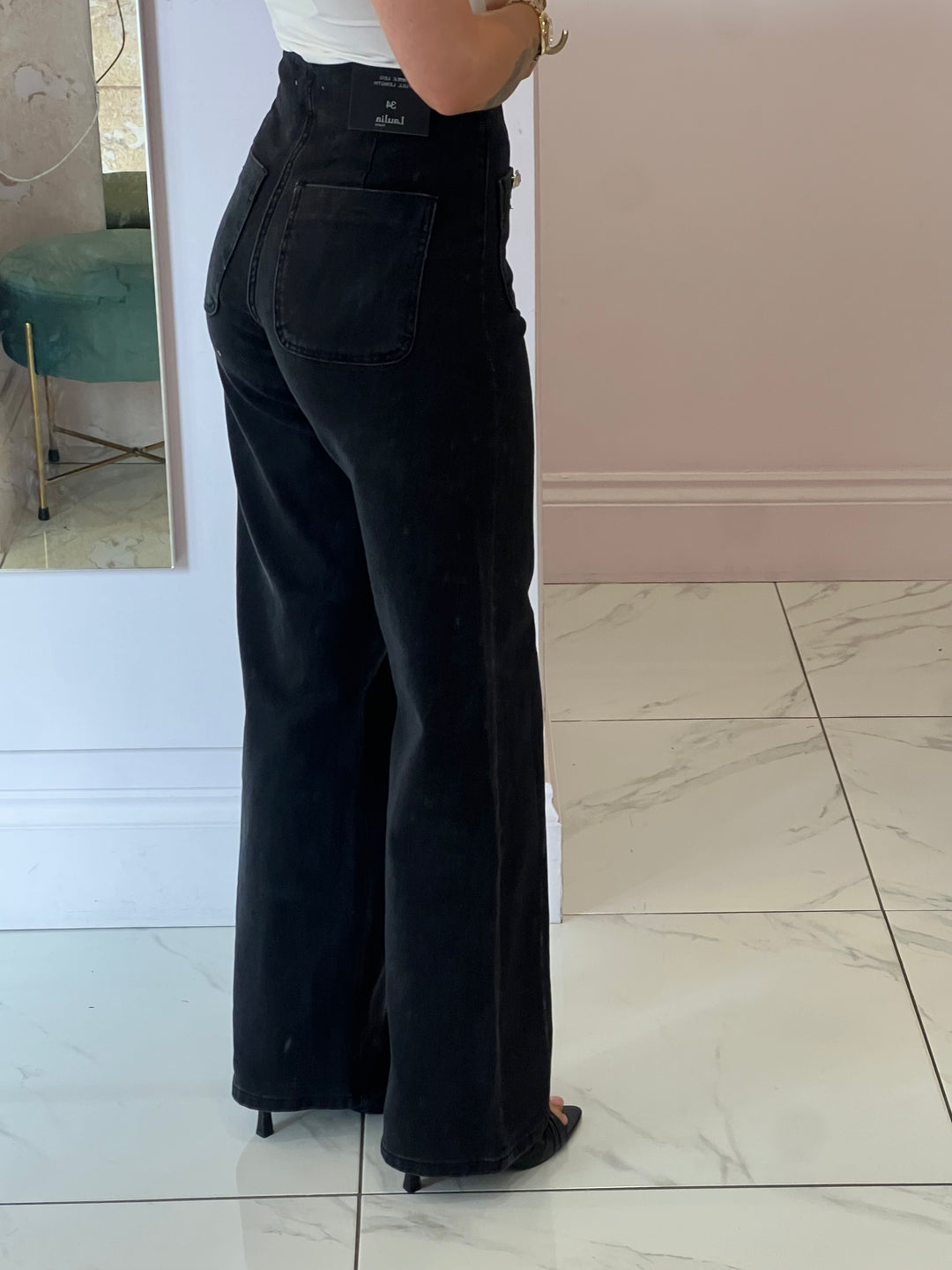 Celeste Wide Leg Denim Jeans