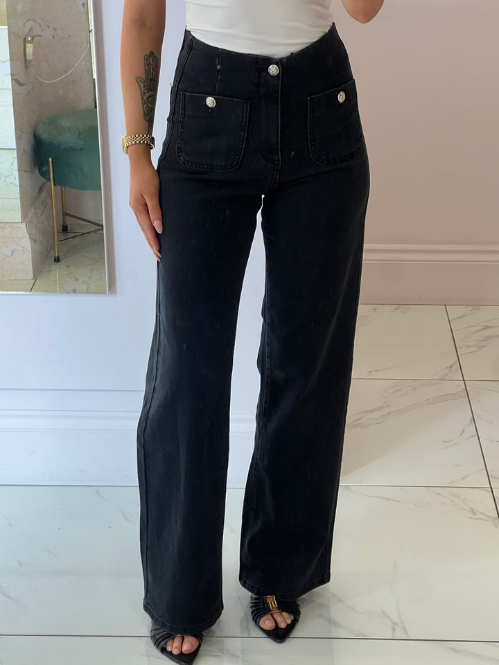 Celeste Wide Leg Denim Jeans