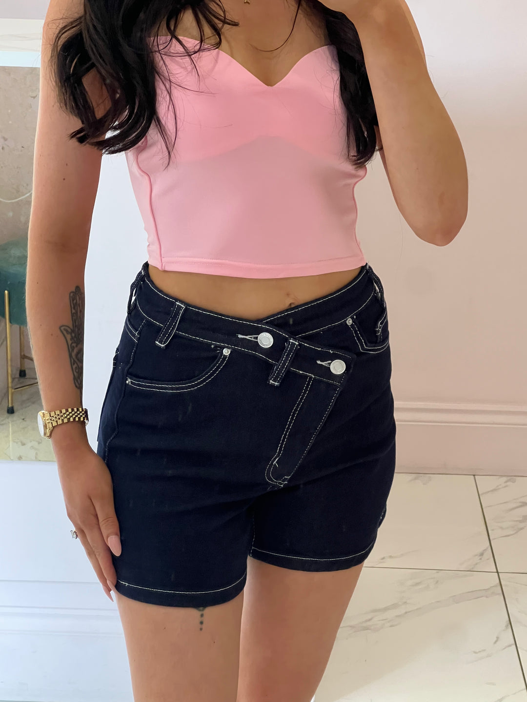 Laya Indigo Denim Shorts