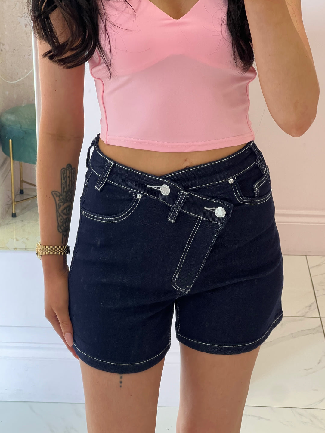 Laya Indigo Denim Shorts