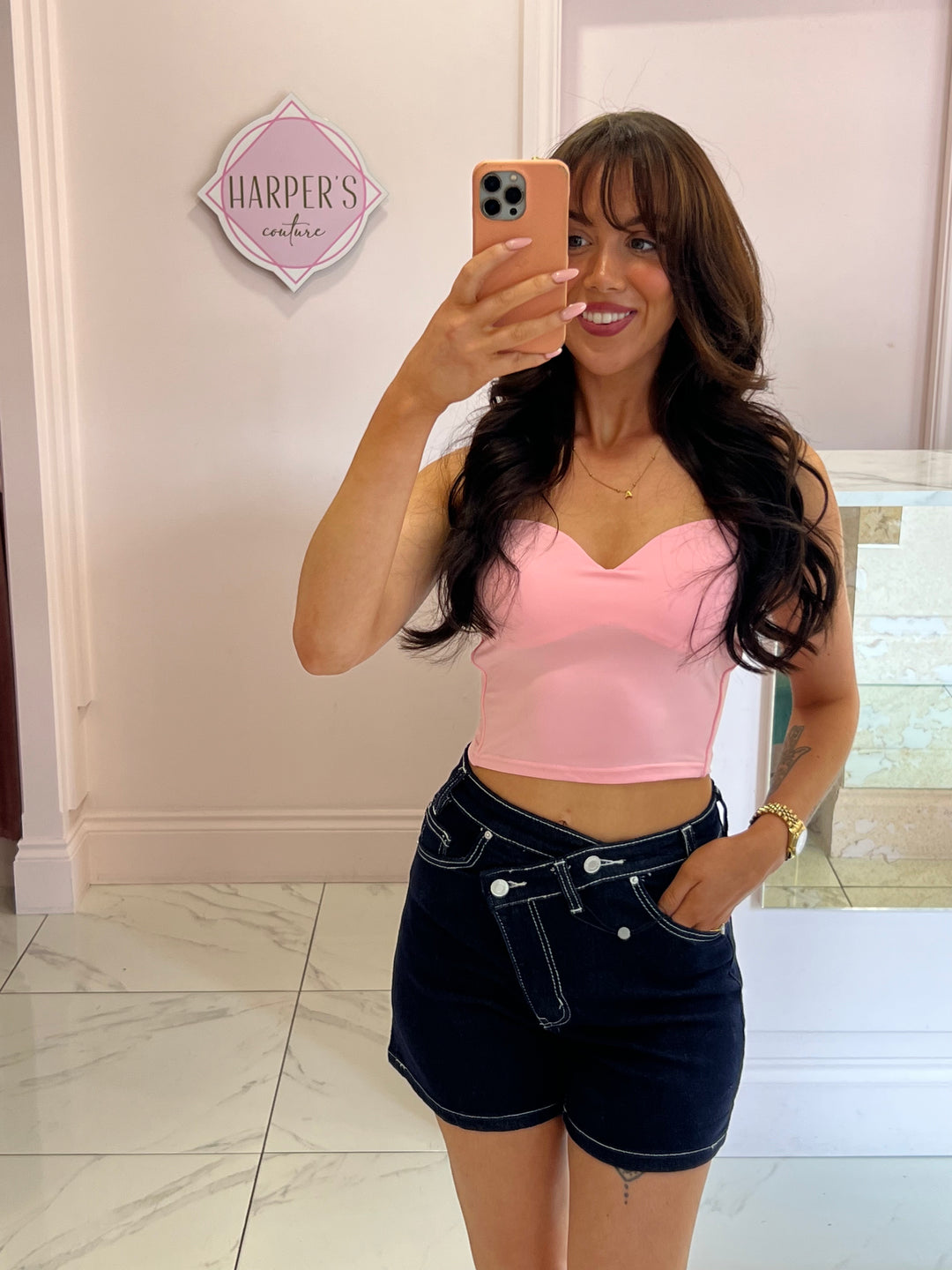 Laya Indigo Denim Shorts