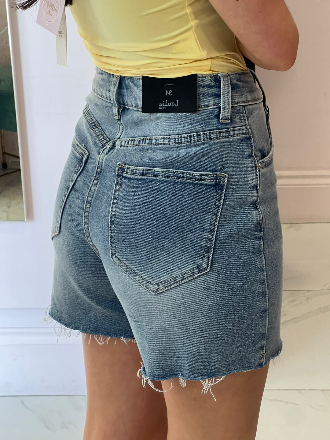 Tilly Denim Raw Hem Shorts